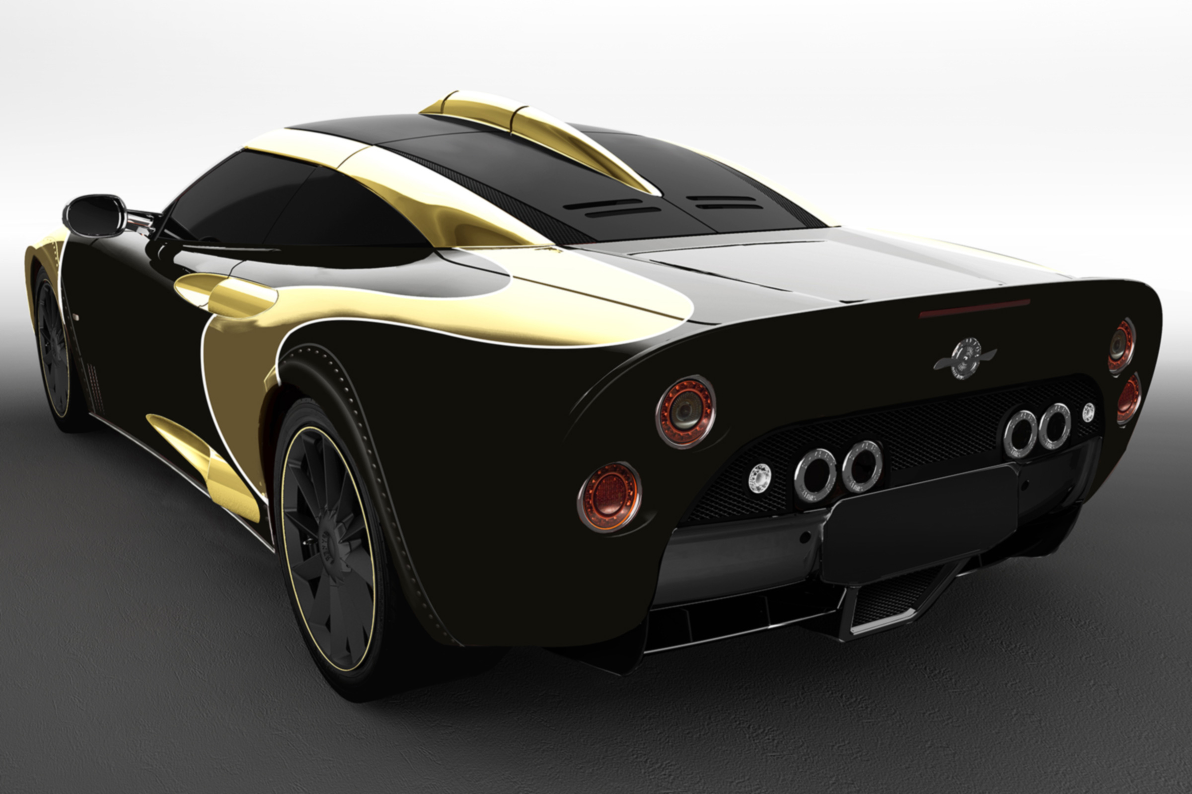 Spyker C8 Aileron - gold rear