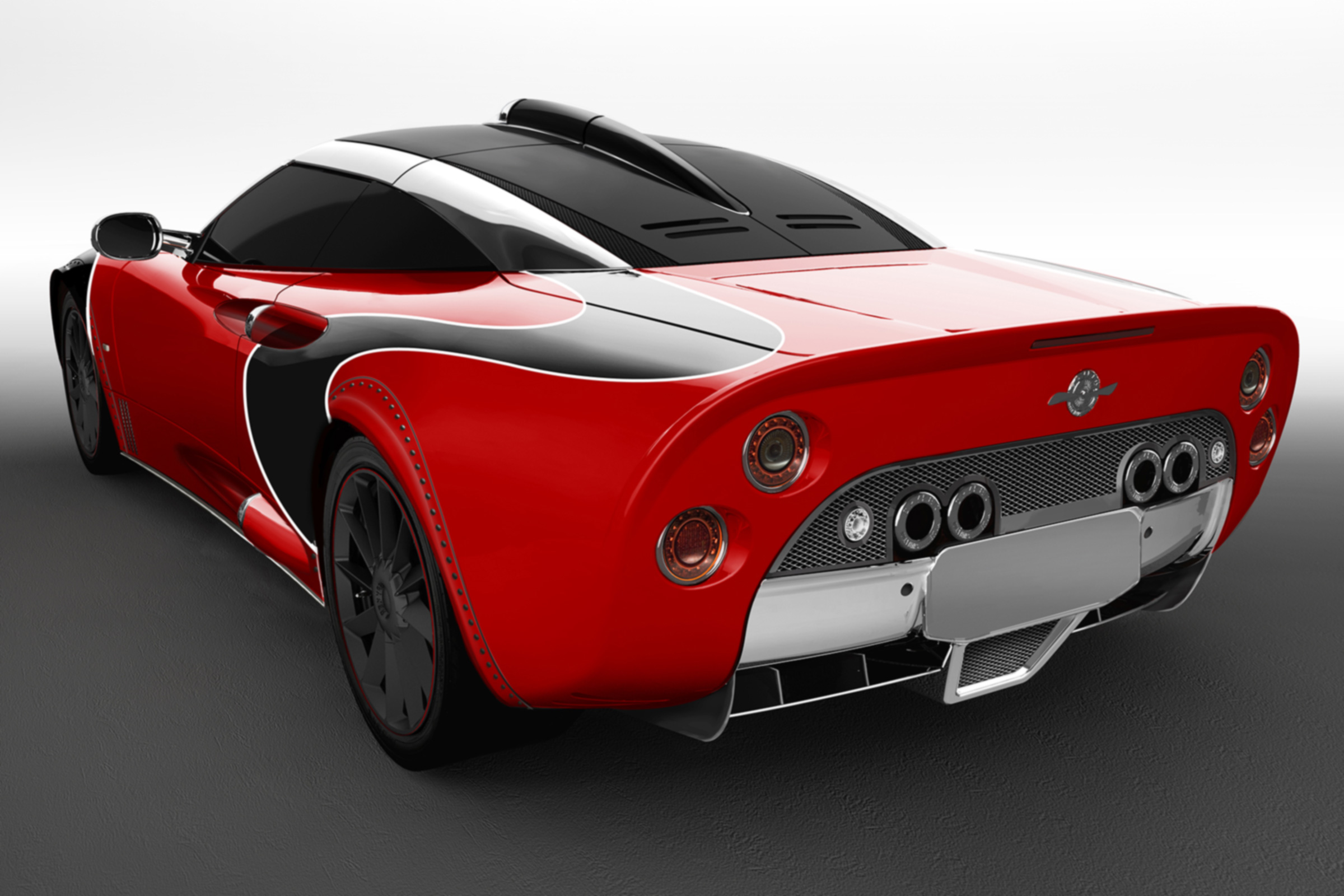 Spyker C8 Aileron - red rear