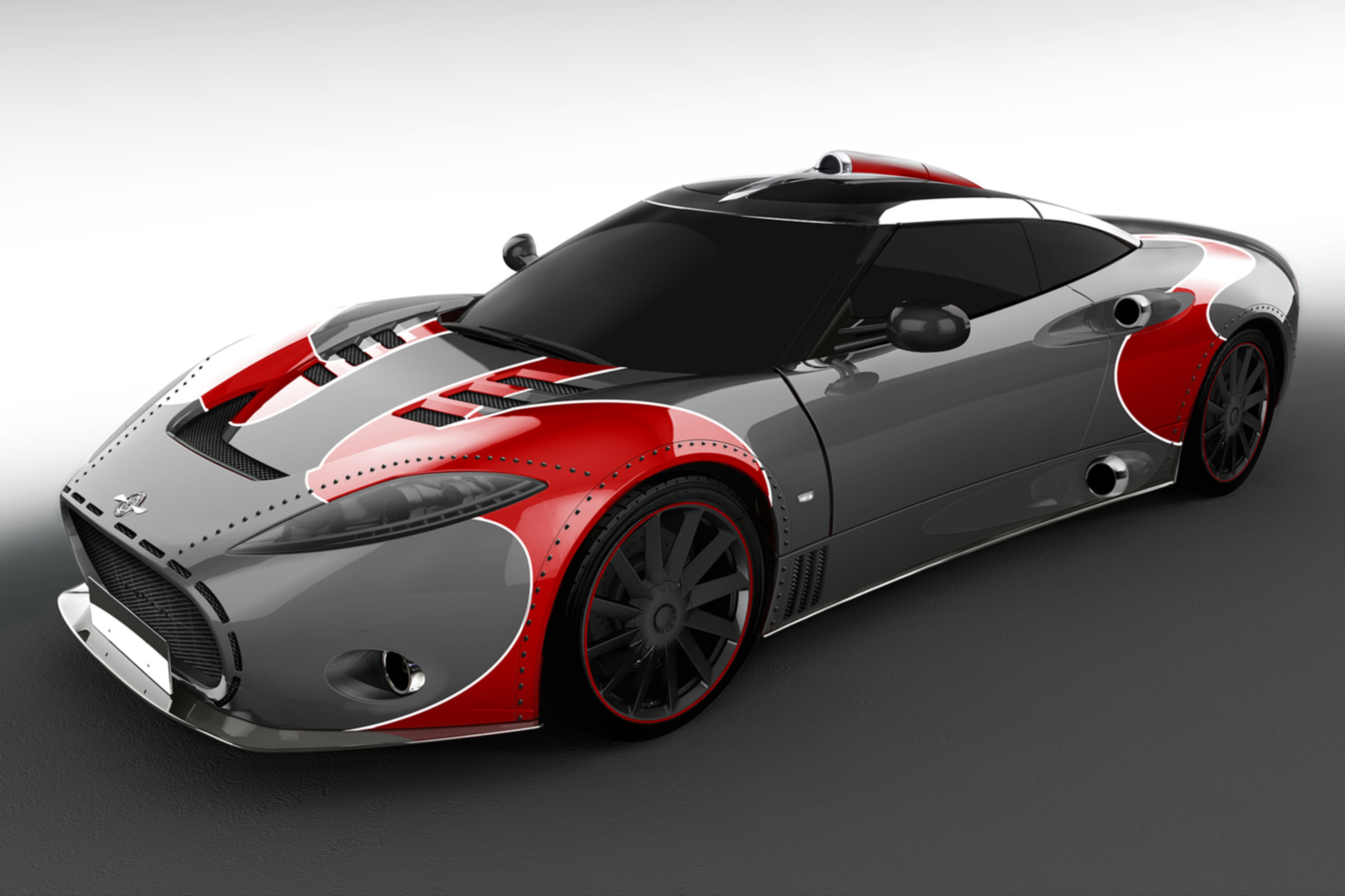 Spyker C8 Aileron - grey and red 