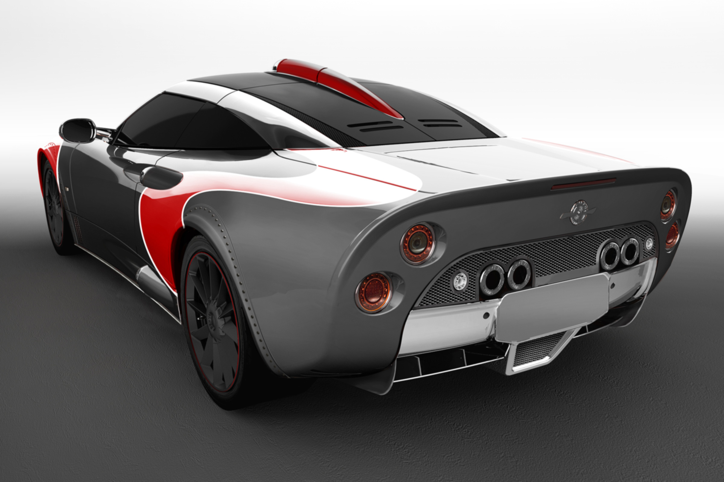 Spyker C8 Aileron - grey and red rear