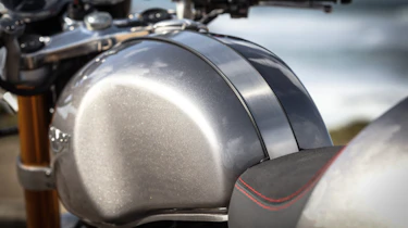 Triumph Thruxton R review - fuel tank rear