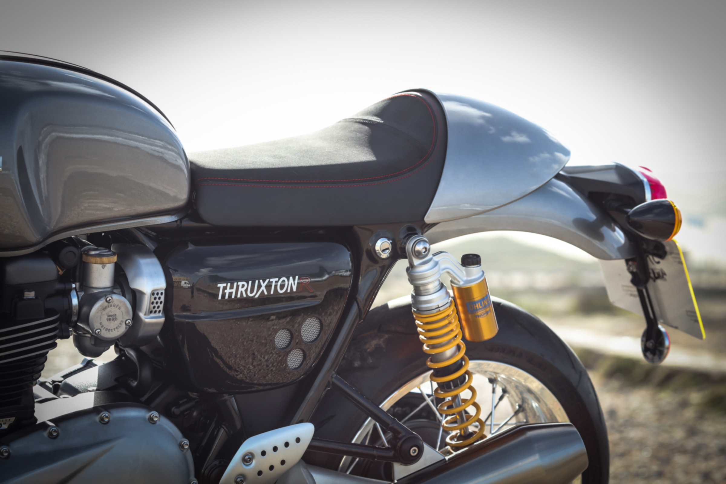 Triumph Thruxton R review - seat wide view