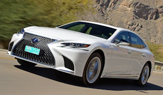 Lexus LS 500h 2018 review - front