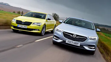 Vauxhall Insignia Grand Sport vs Skoda Superb - tracking