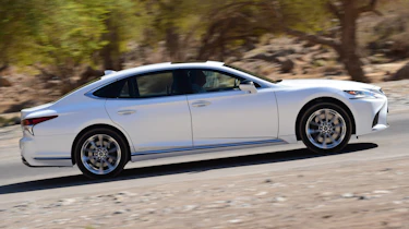 Lexus LS 500h 2018 review - side profile