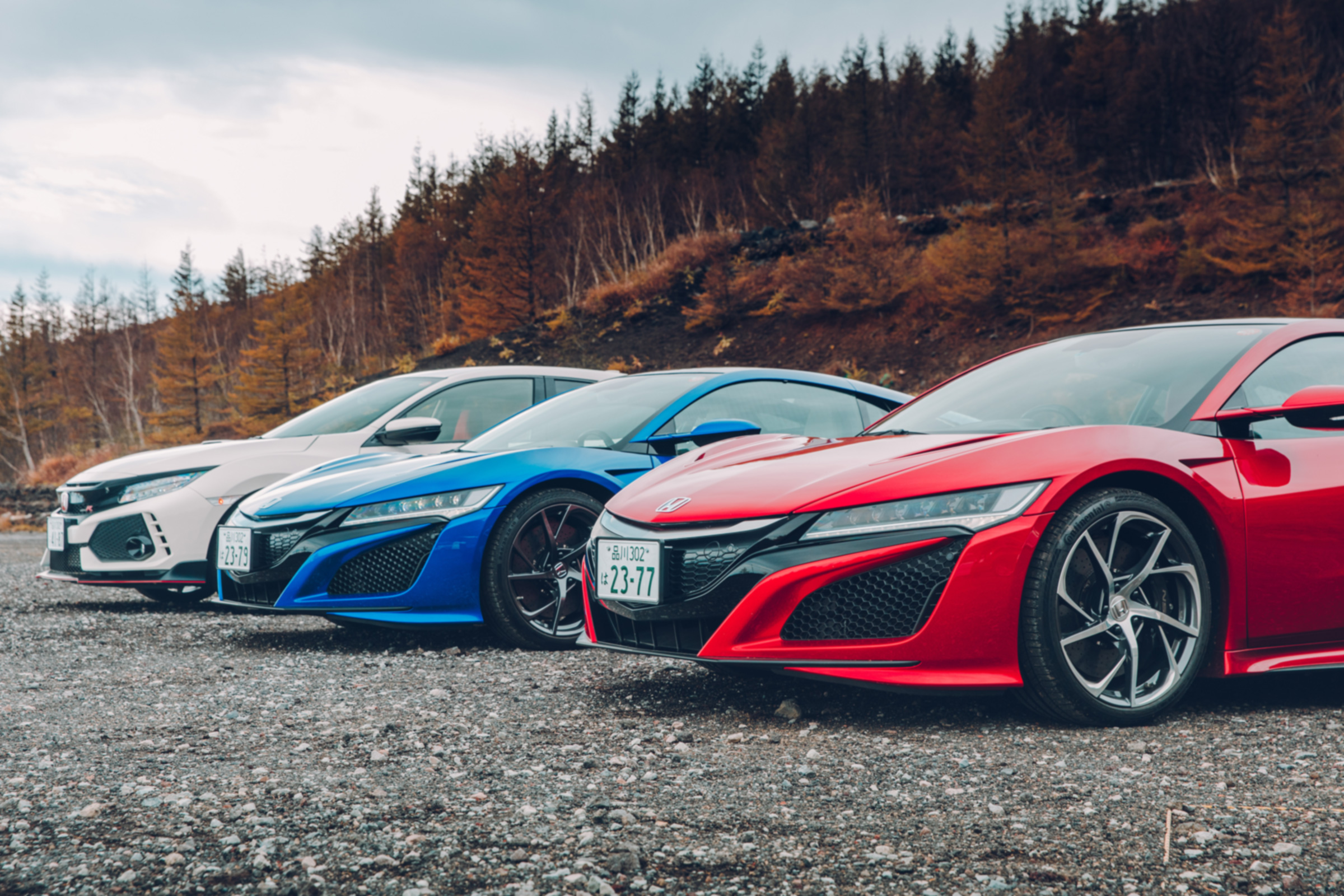 Honda Civic Type R and NSX front bumpers