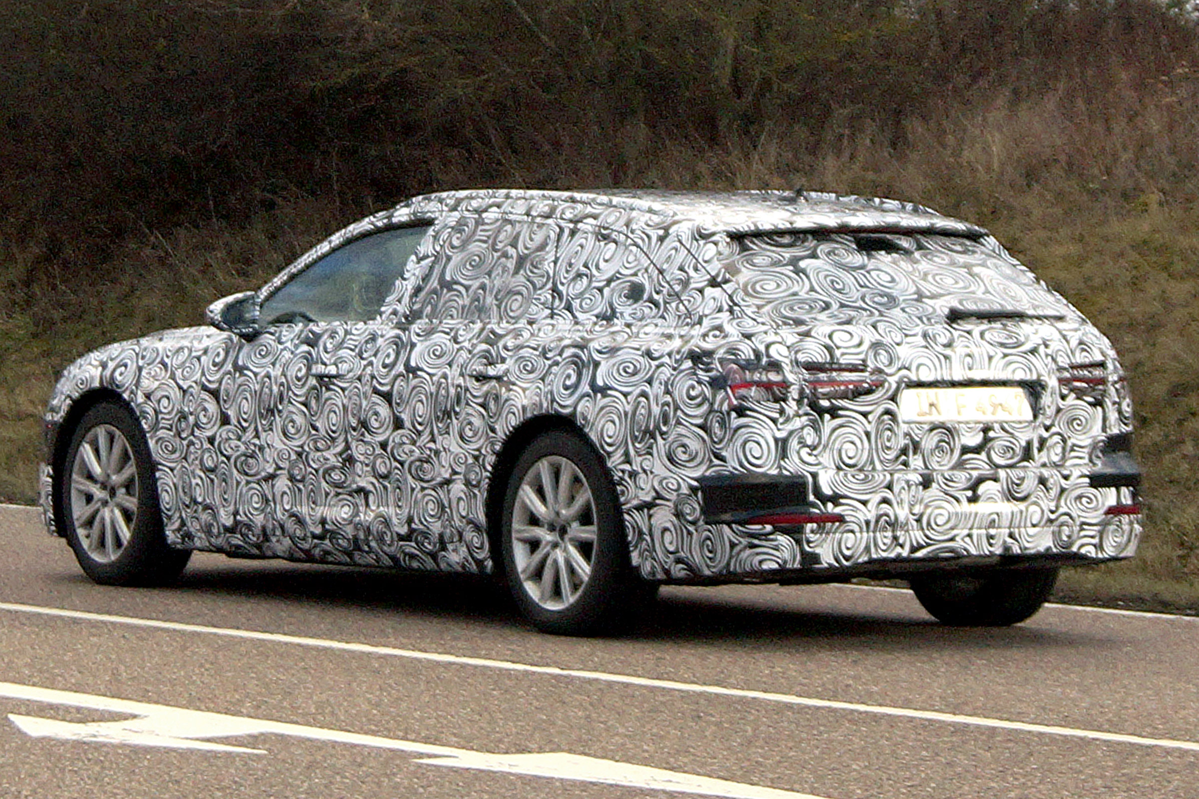 Audi A6 Avant spies rear side