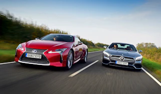 Lexus LC 500h vs Mercedes SL 400 - header