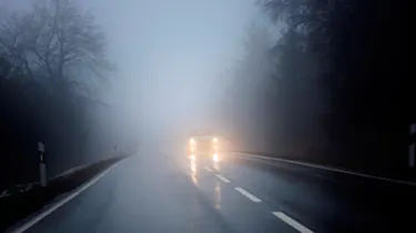 Fog on the road