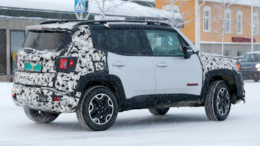 Jeep Renegade spy shot rearquarter