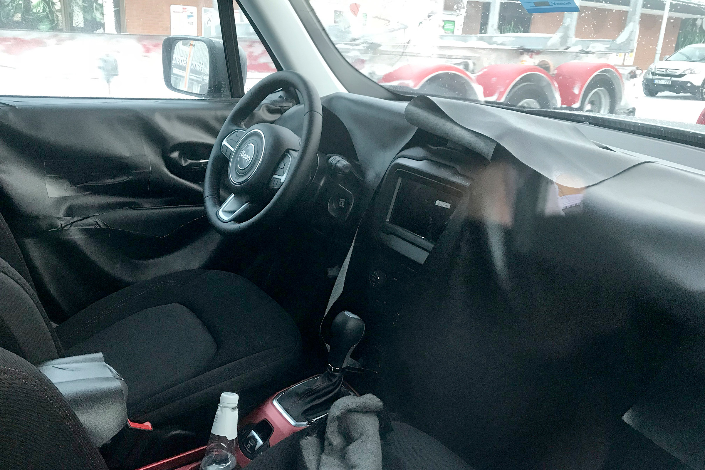 Jeep Renegade spy shot cabin
