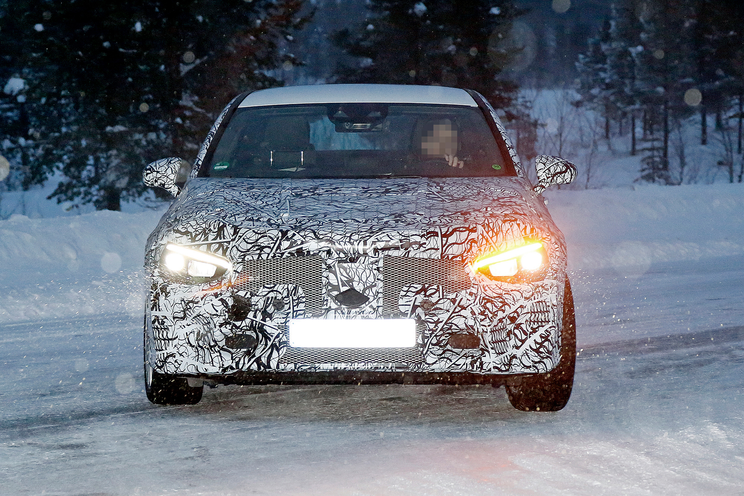 Mercedes CLA spied - front