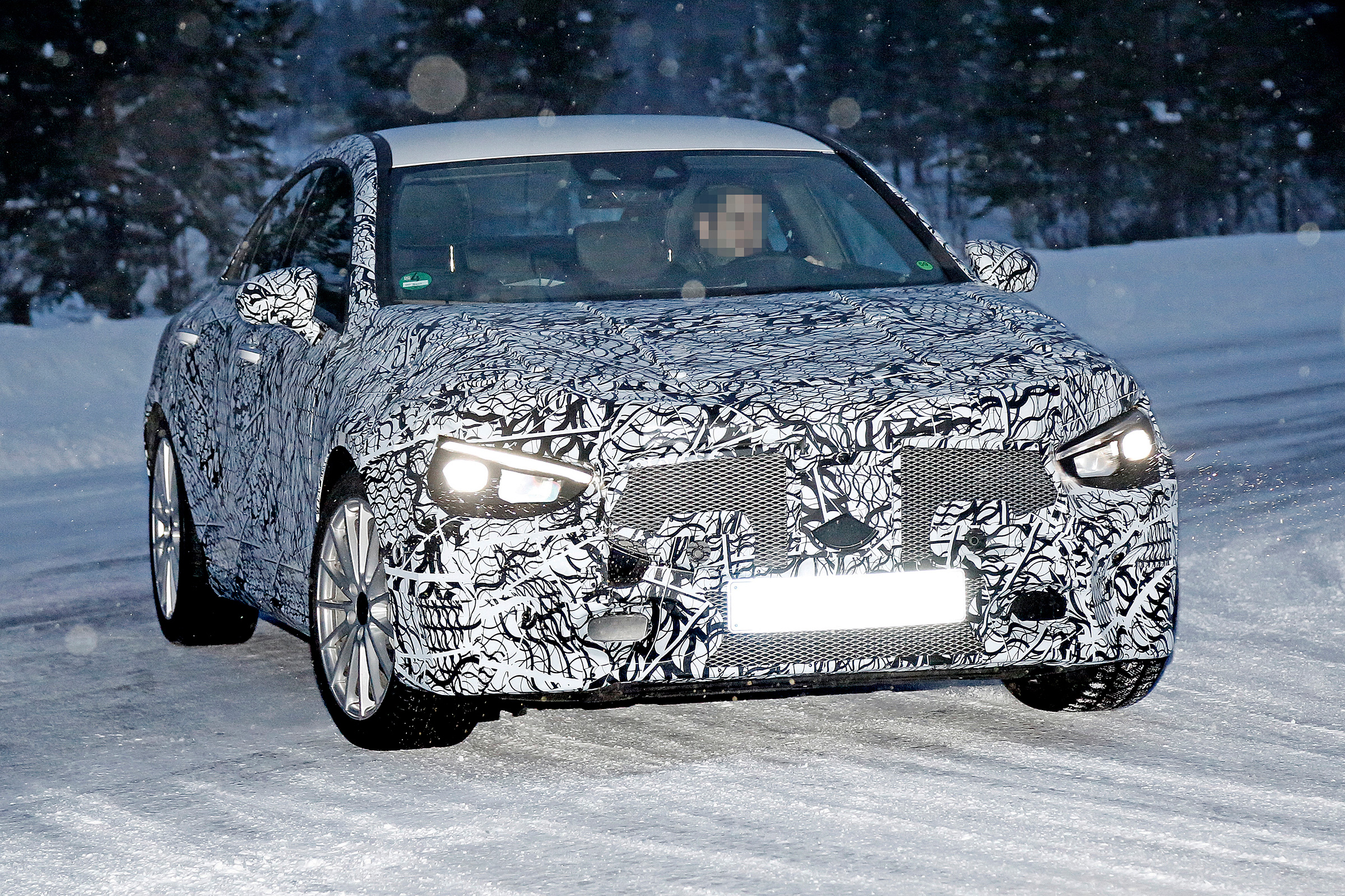 Mercedes CLA spied - front