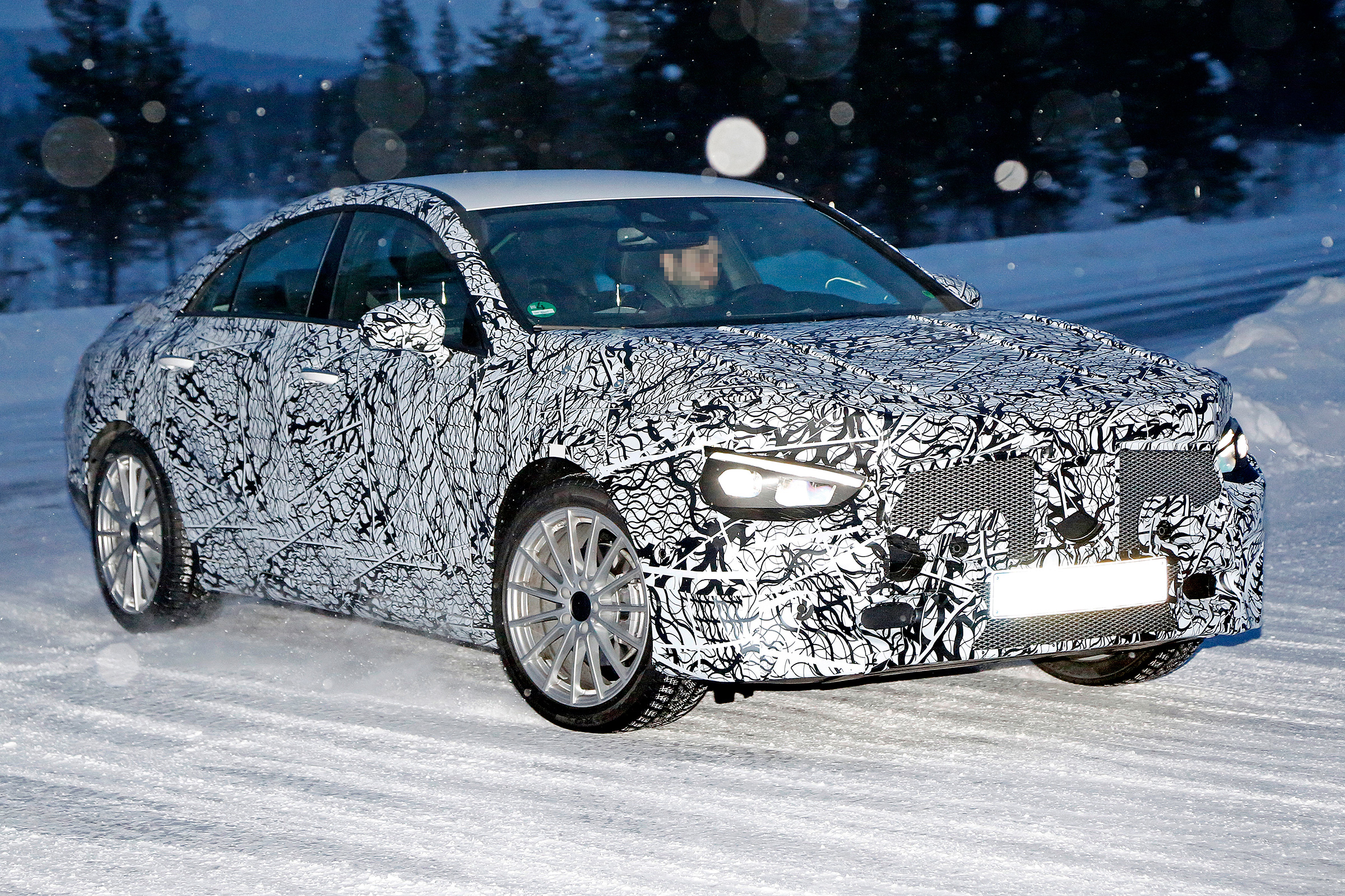 Mercedes CLA spied - front