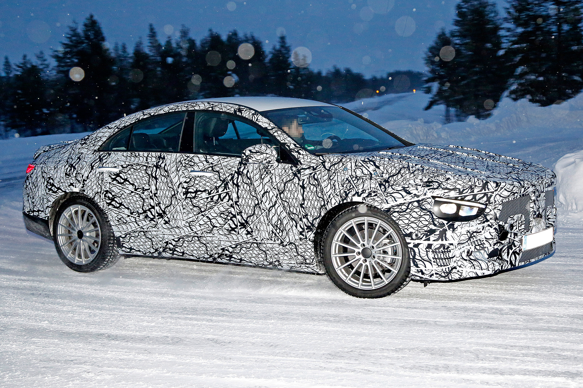 Mercedes CLA spied - side
