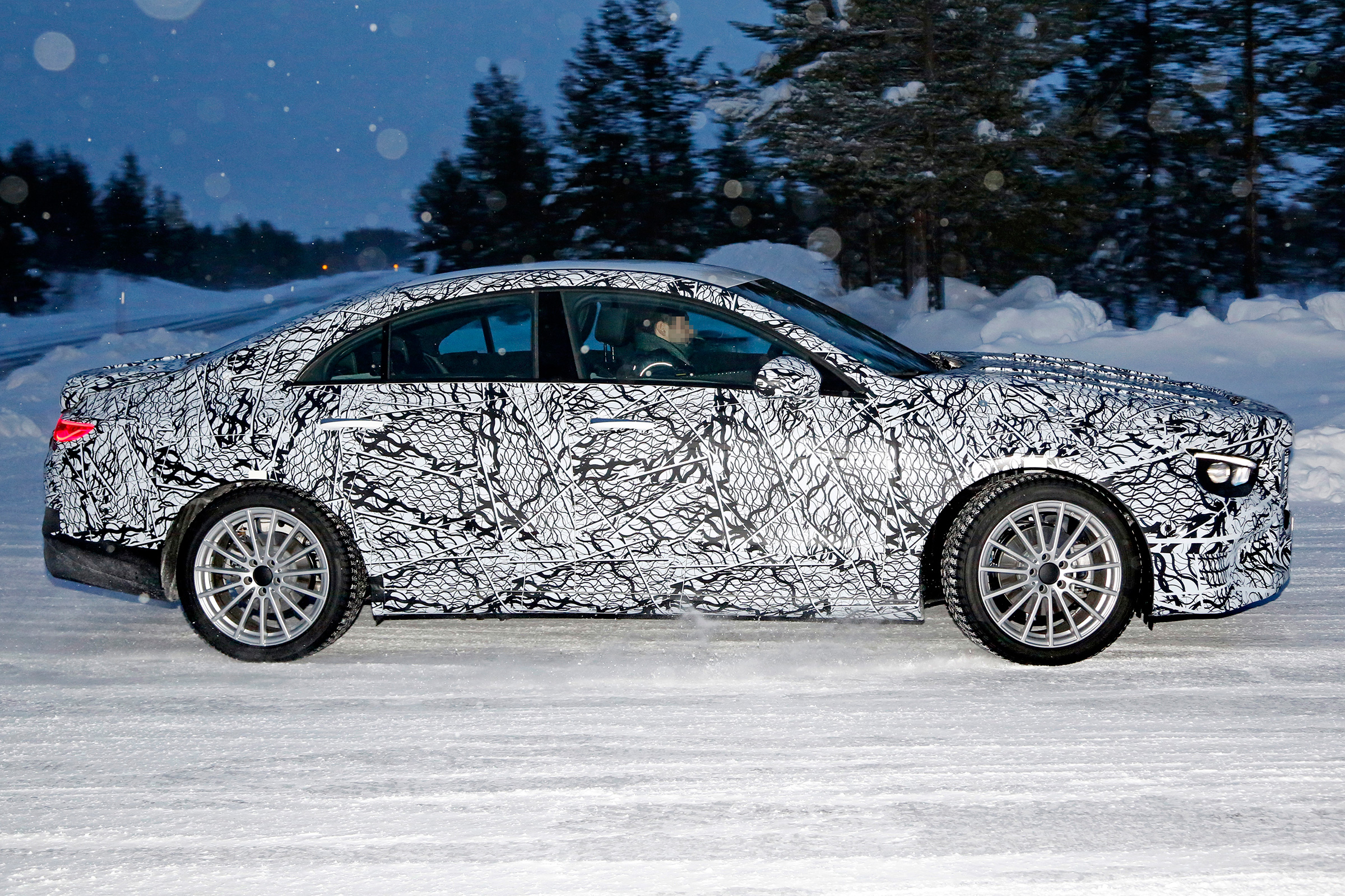 Mercedes CLA spied - side
