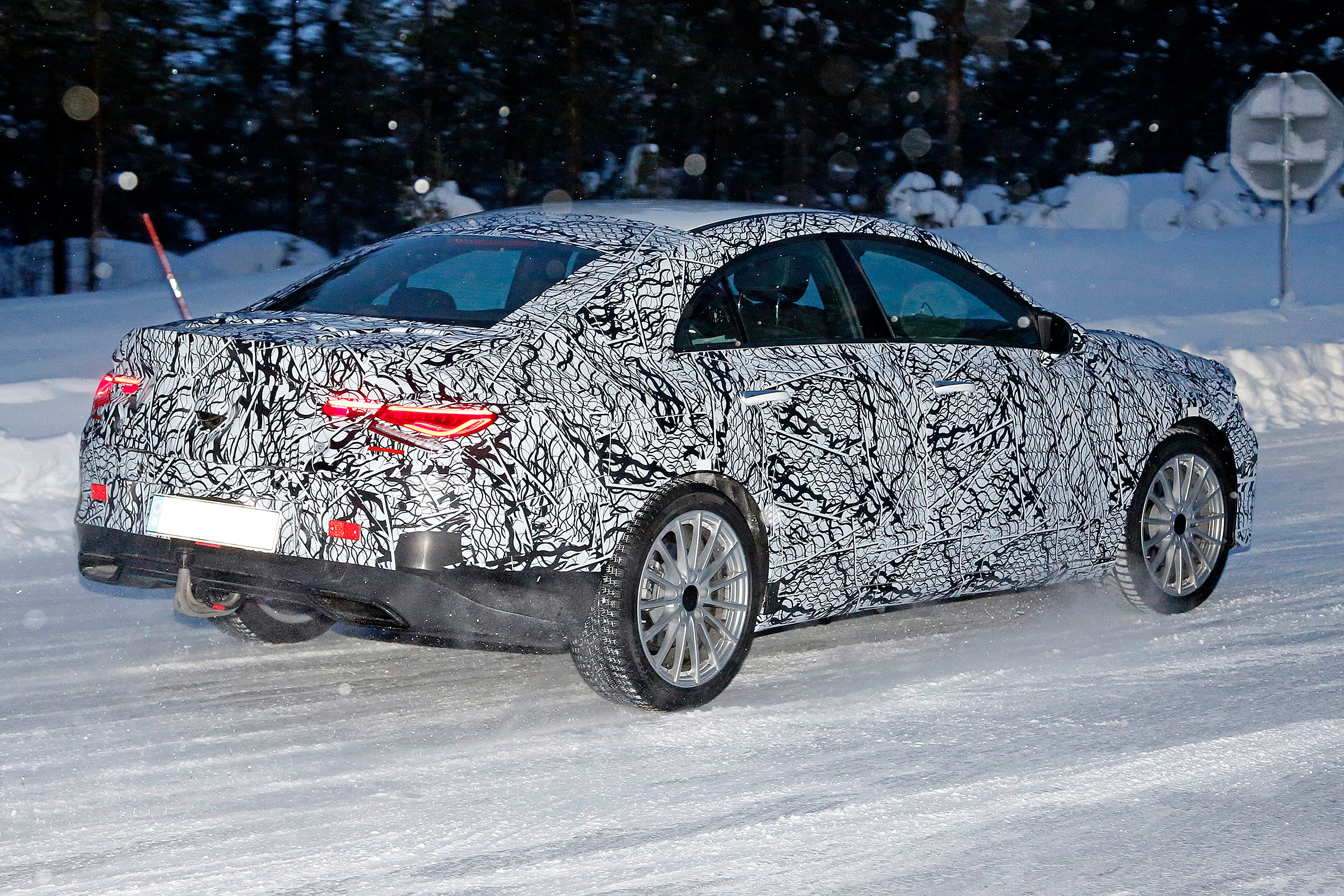 Mercedes CLA spied - rear