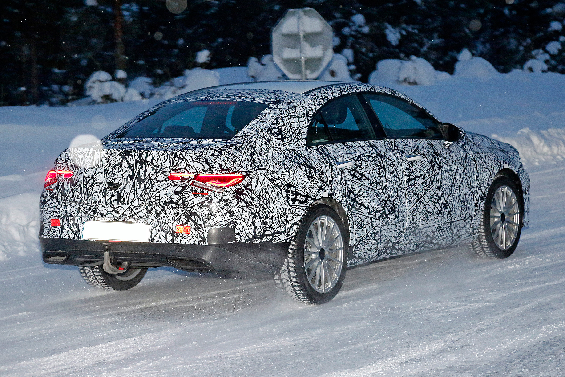 Mercedes CLA spied - rear