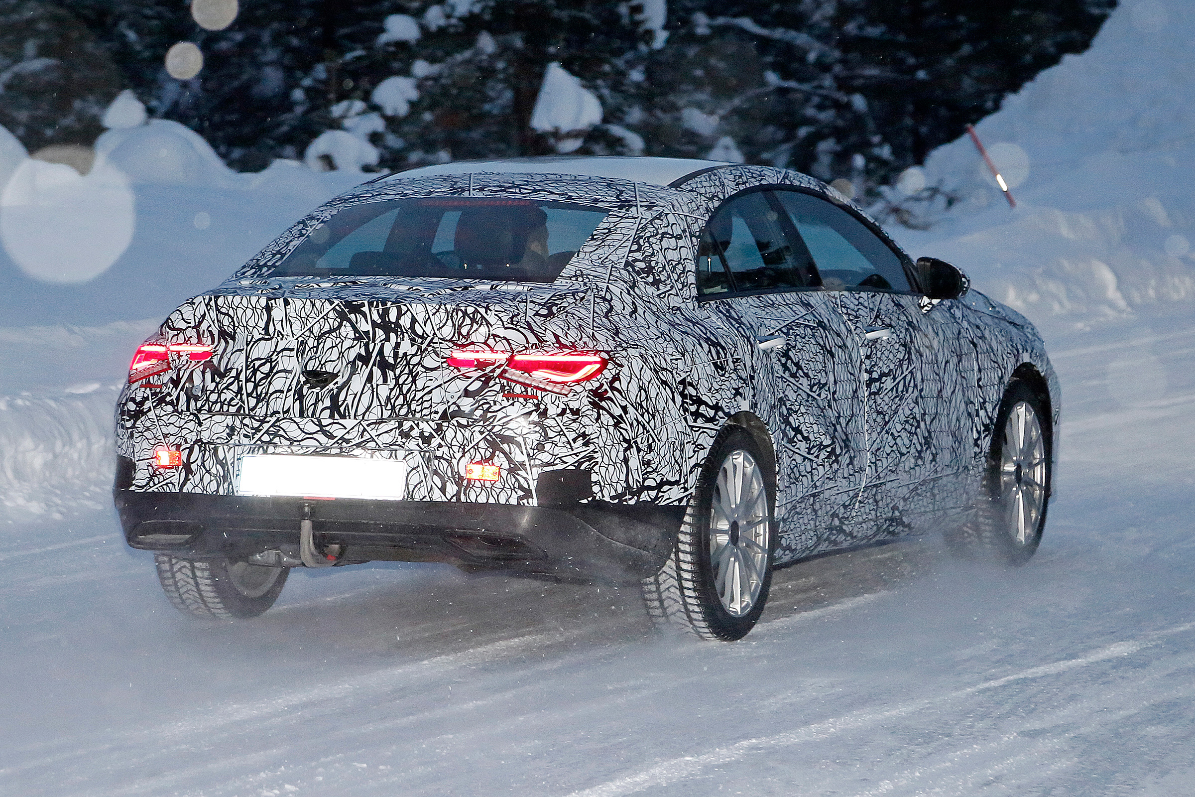 Mercedes CLA spied - rear