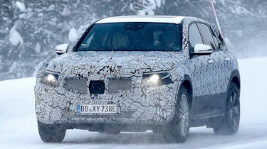 Mercedes EQ C spy front quarter