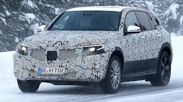 Mercedes EQ C spy front quarter