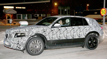Mercedes EQ C spied side front