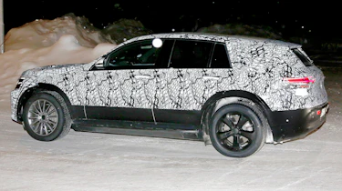 Mercedes EQ C spied side rear