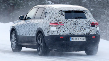 Mercedes EQ C spy rear quarter