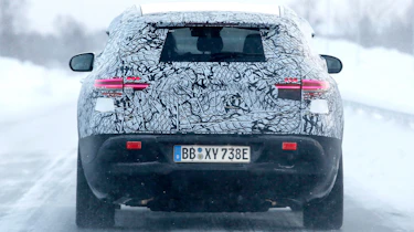 Mercedes EQ C spy rear profile