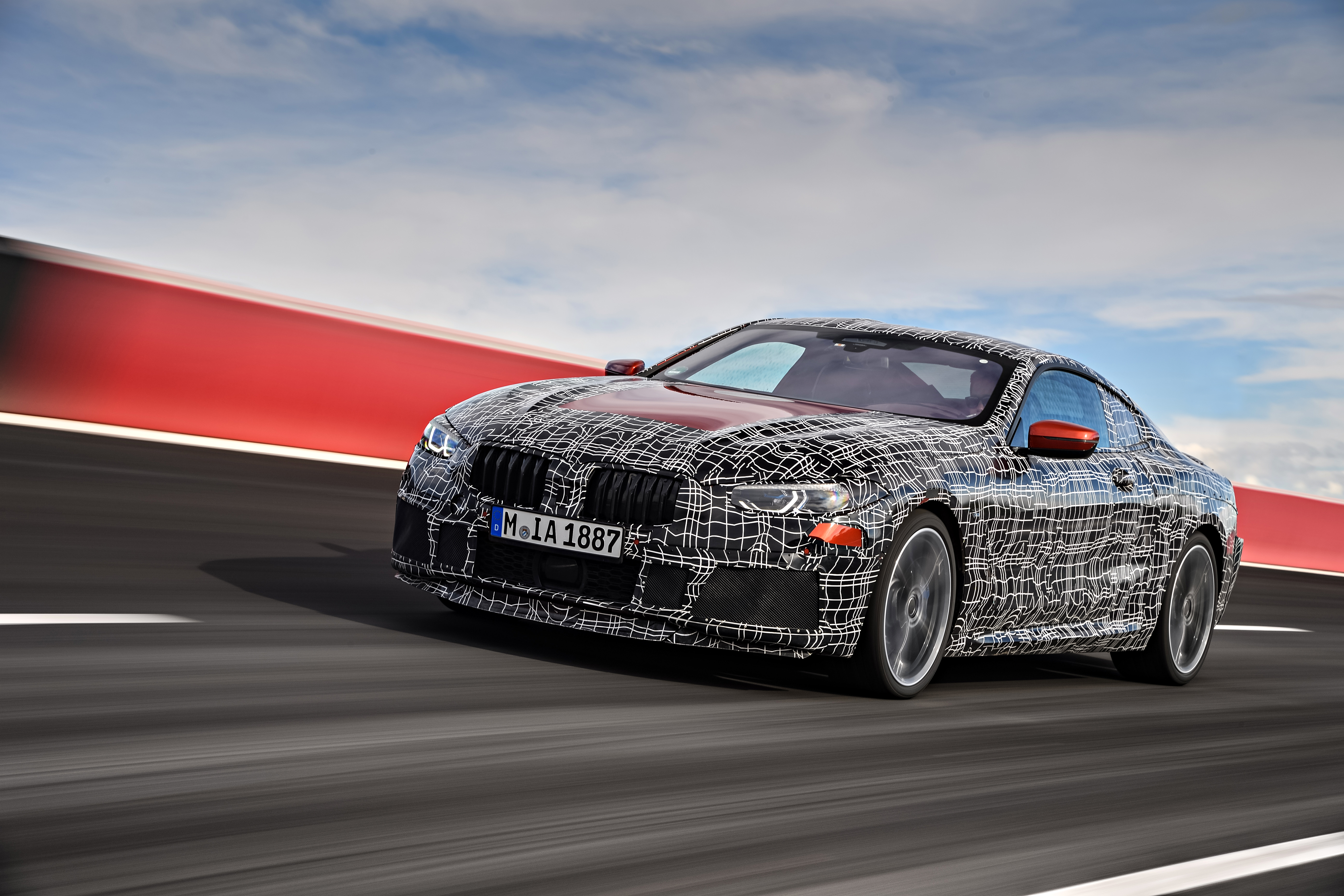 New BMW 8 Series spy shots front