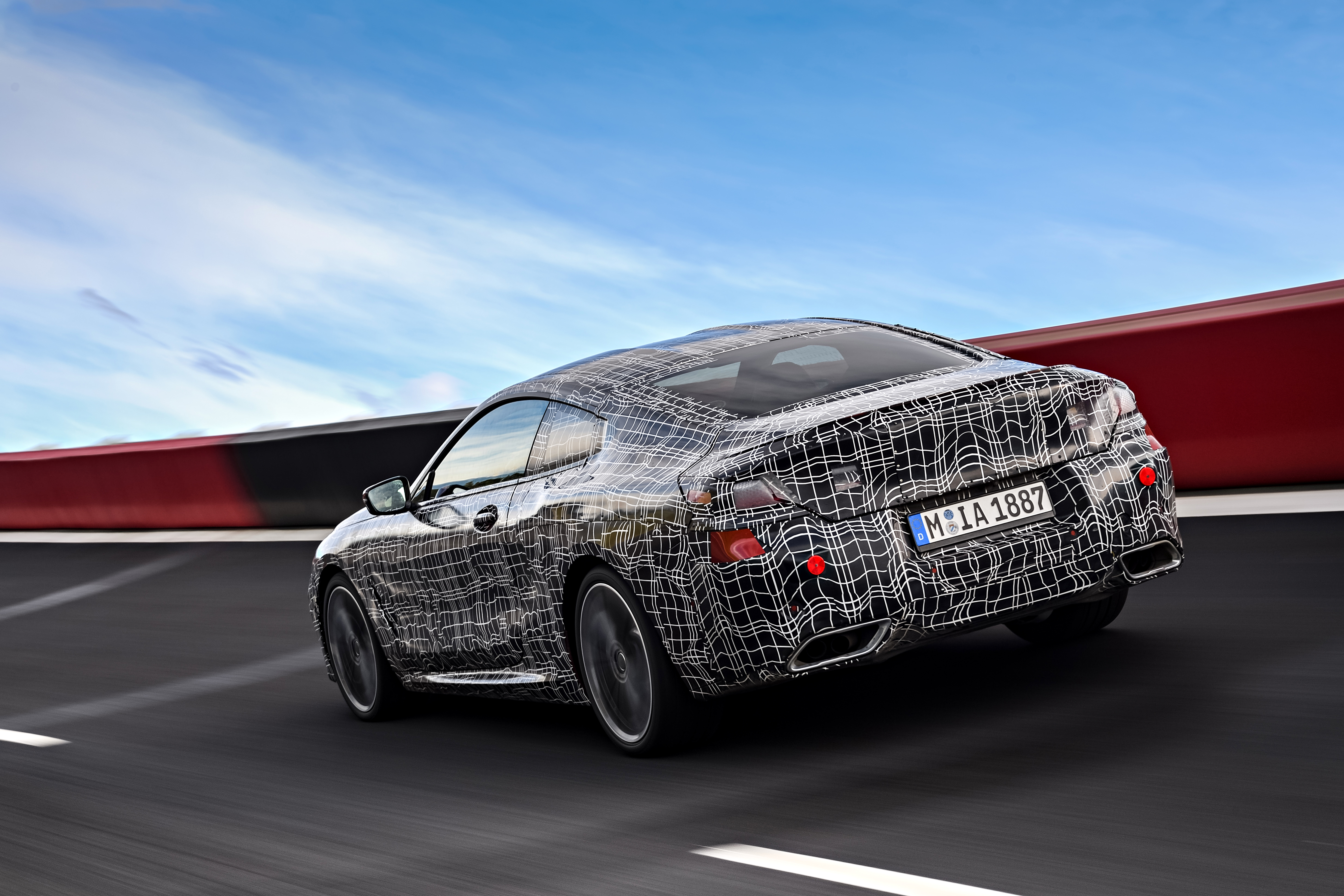New BMW 8 Series spy shots  rear track