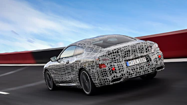 New BMW 8 Series spy shots rear track