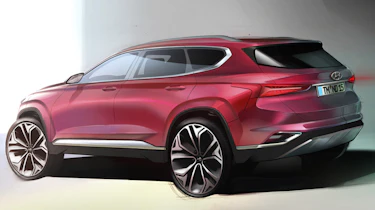 2019 Hyundai Santa Fe rendering - rear