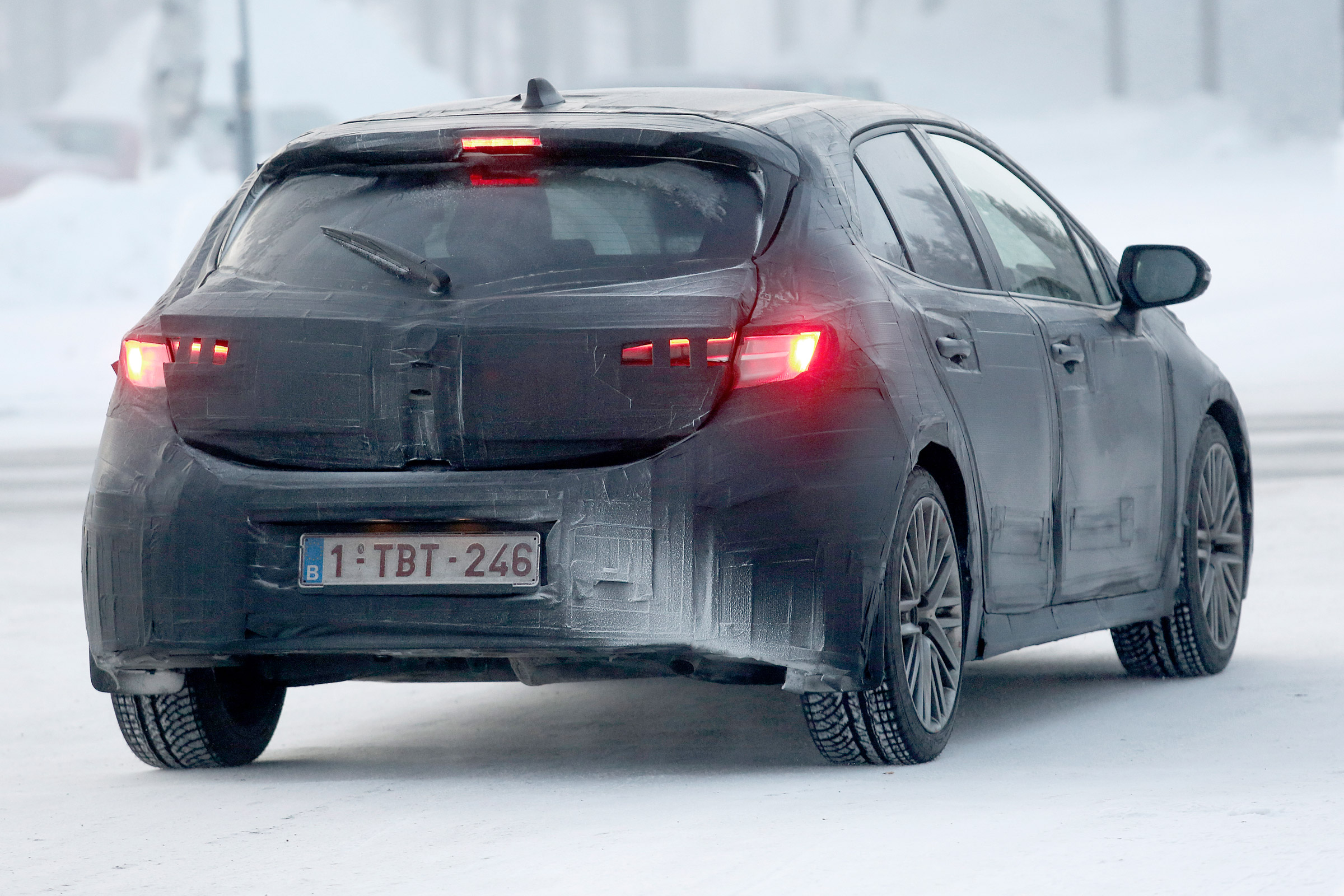 Toyota Auris spy shot 2018 rear