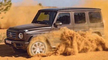 Mercedes G-Class leaked front quarter action