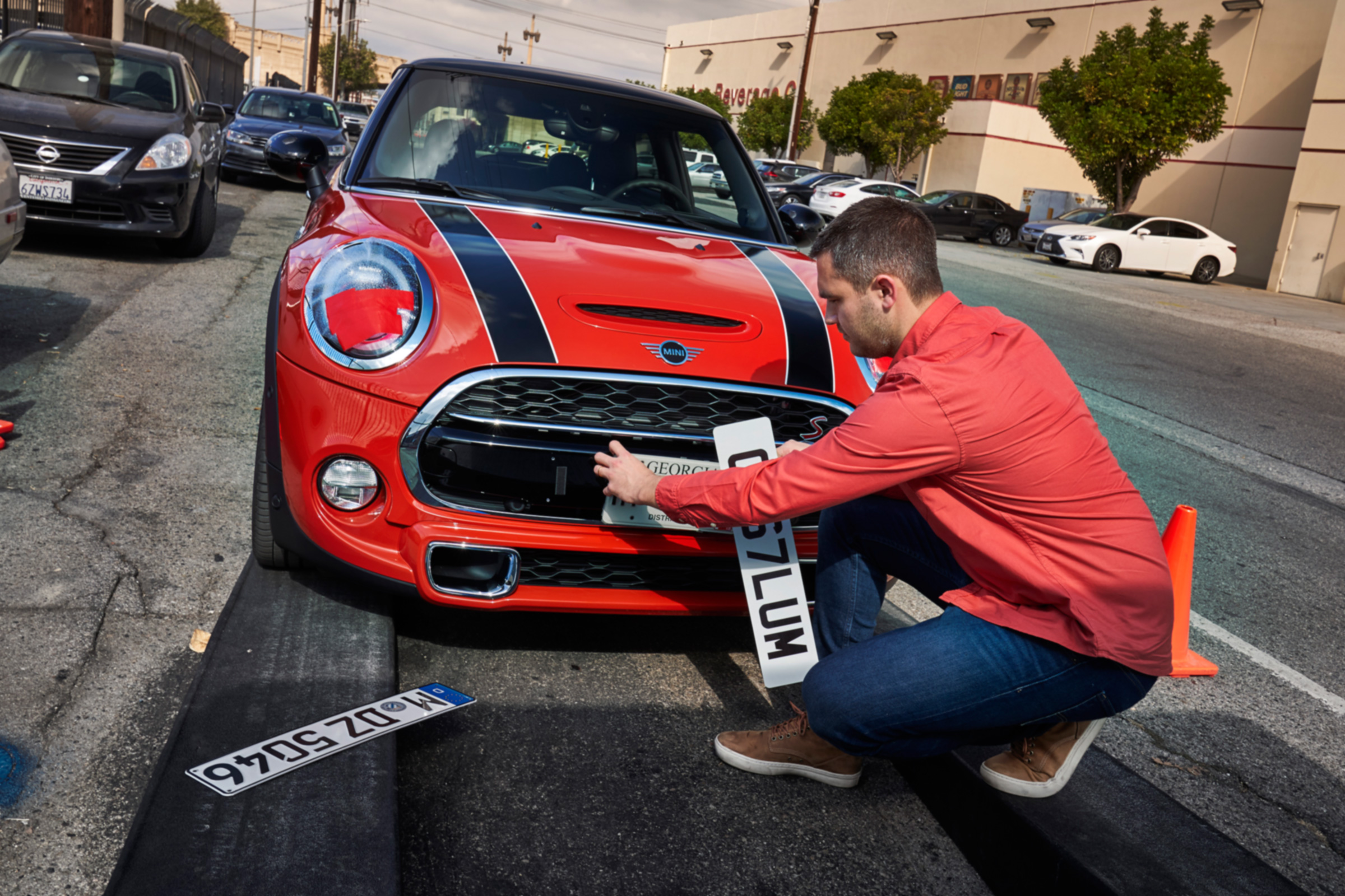 MINI number plate change