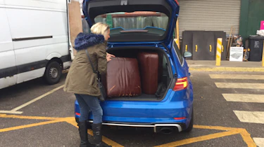 Audi RS3 boot loading