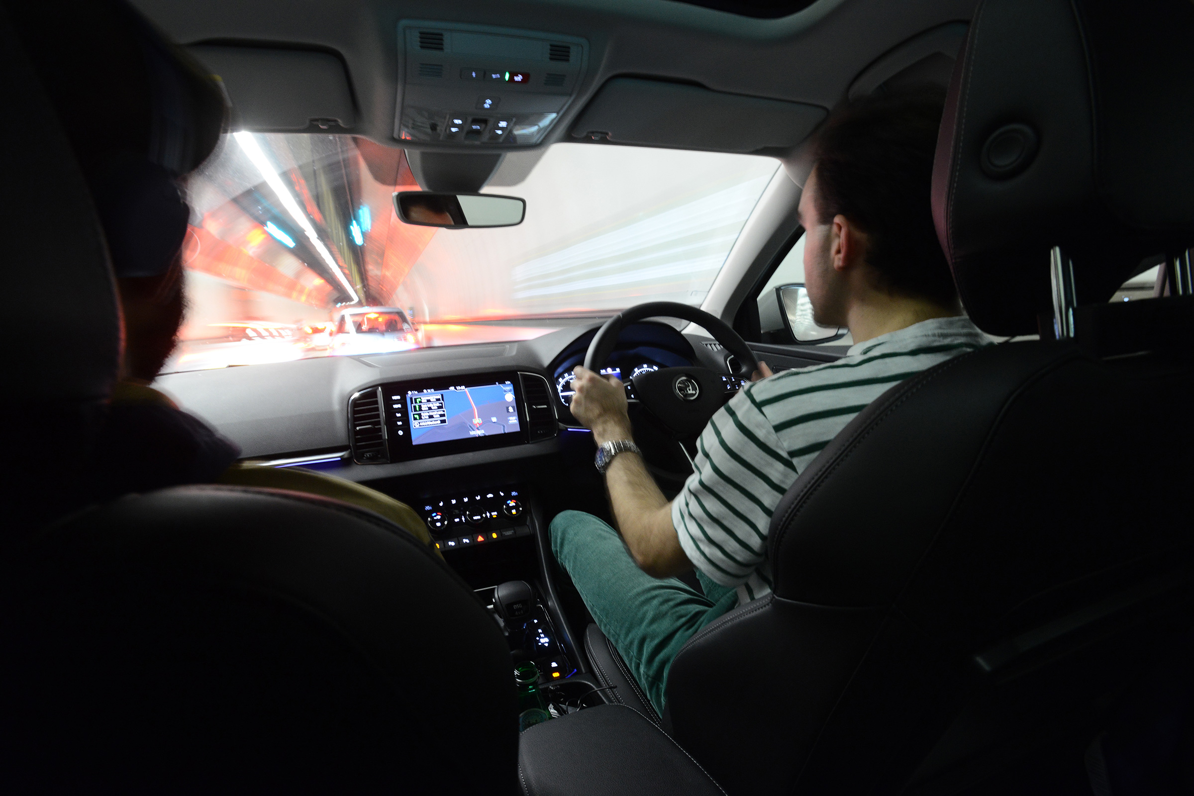 Skoda Karoq road trip - tunnel