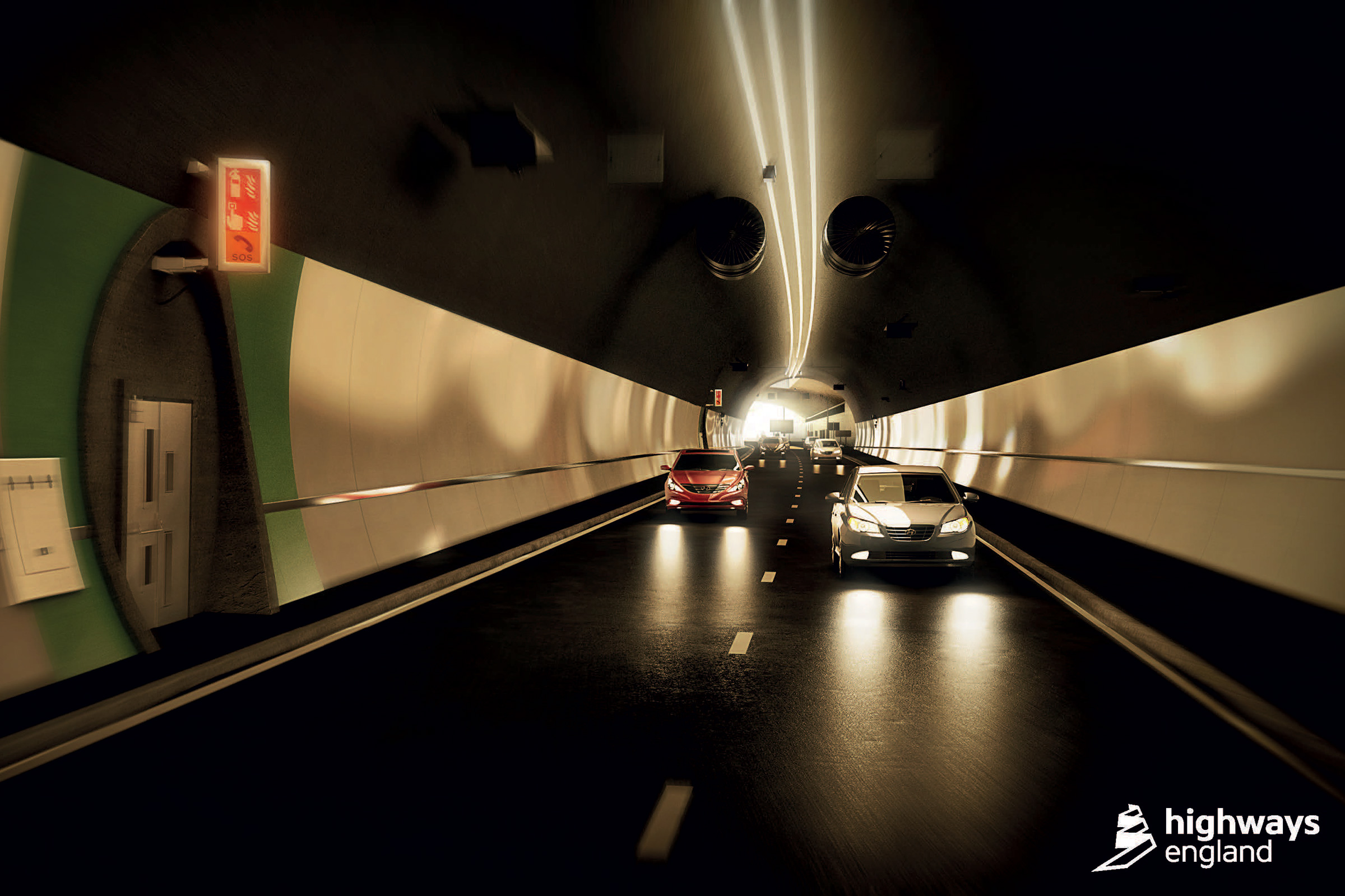 Stonehenge tunnel - inside