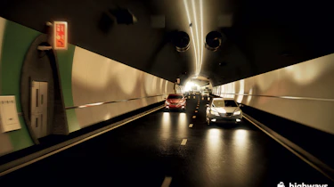 Stonehenge tunnel - inside
