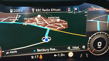 Audi RS3 sat-nav