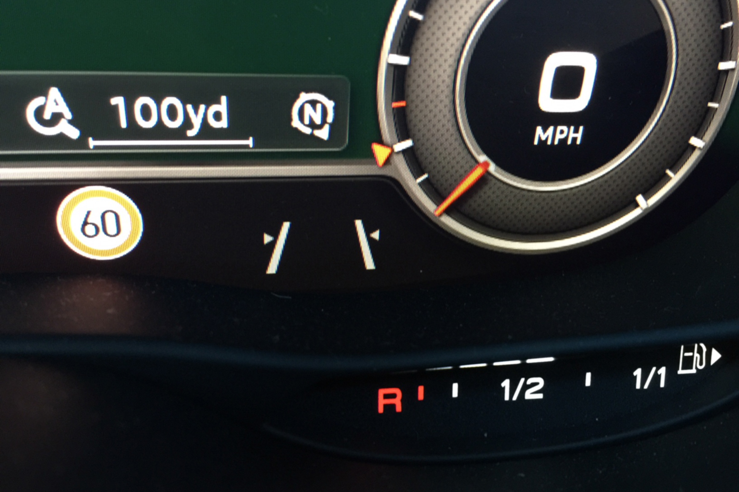 Audi RS3 lane change warning