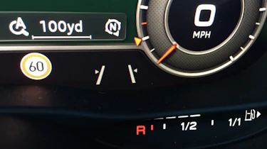 Audi RS3 lane change warning