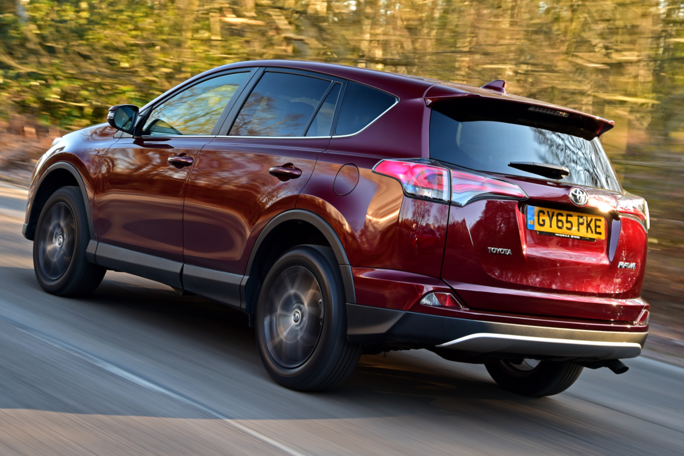 Toyota RAV4 red rear