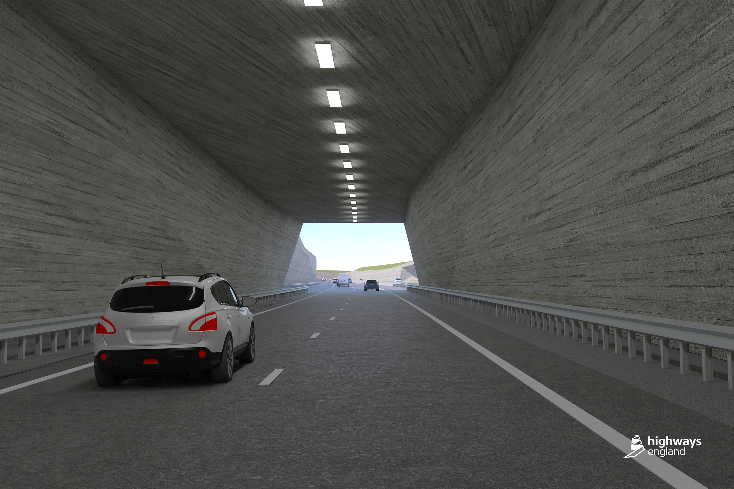 Stonehenge tunnel - tunnel exit