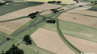 Stonehenge tunnel - overhead view