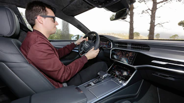 Audi A7 interior driving