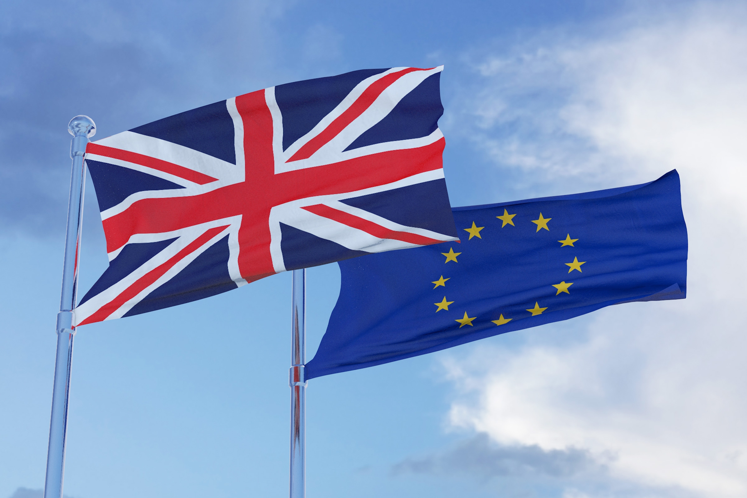 UK &amp; EU flags