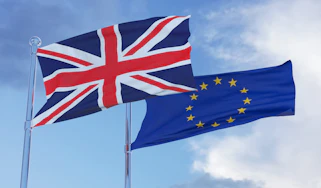 UK & EU flags