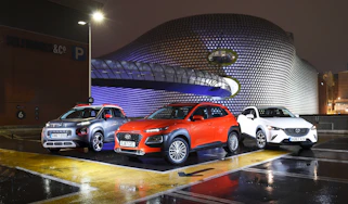 Hyundai Kona vs Citroen C3 Aircross vs Mazda CX-3 - header